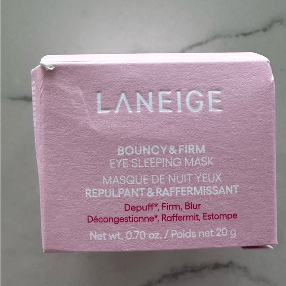 LANEIGE Bouncy & Firm Eye Sleeping Mask w/Caffeine Niacinamide Korean Beauty NIB - Picture 2 of 13